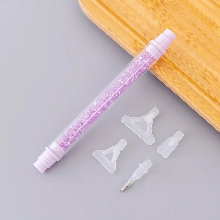 Crystal point drill set Point drill pen and diamond painting set purple suit