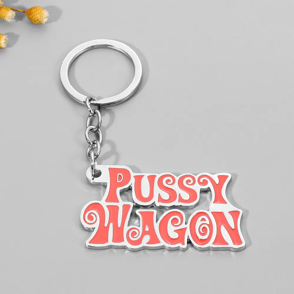 Hot-selling Movie and TV Peripheral Bill  Keychain English Pussy Wagon Alloy