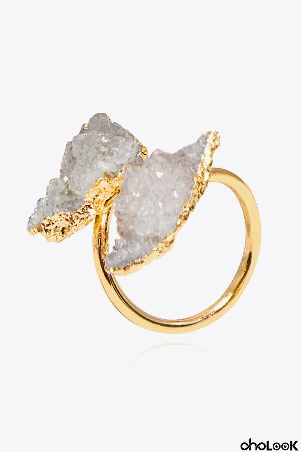 Druzy Copper Ring