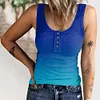 Gioiacombo&trade; Canotta da donna estiva filettata slim fit con cinturino largo