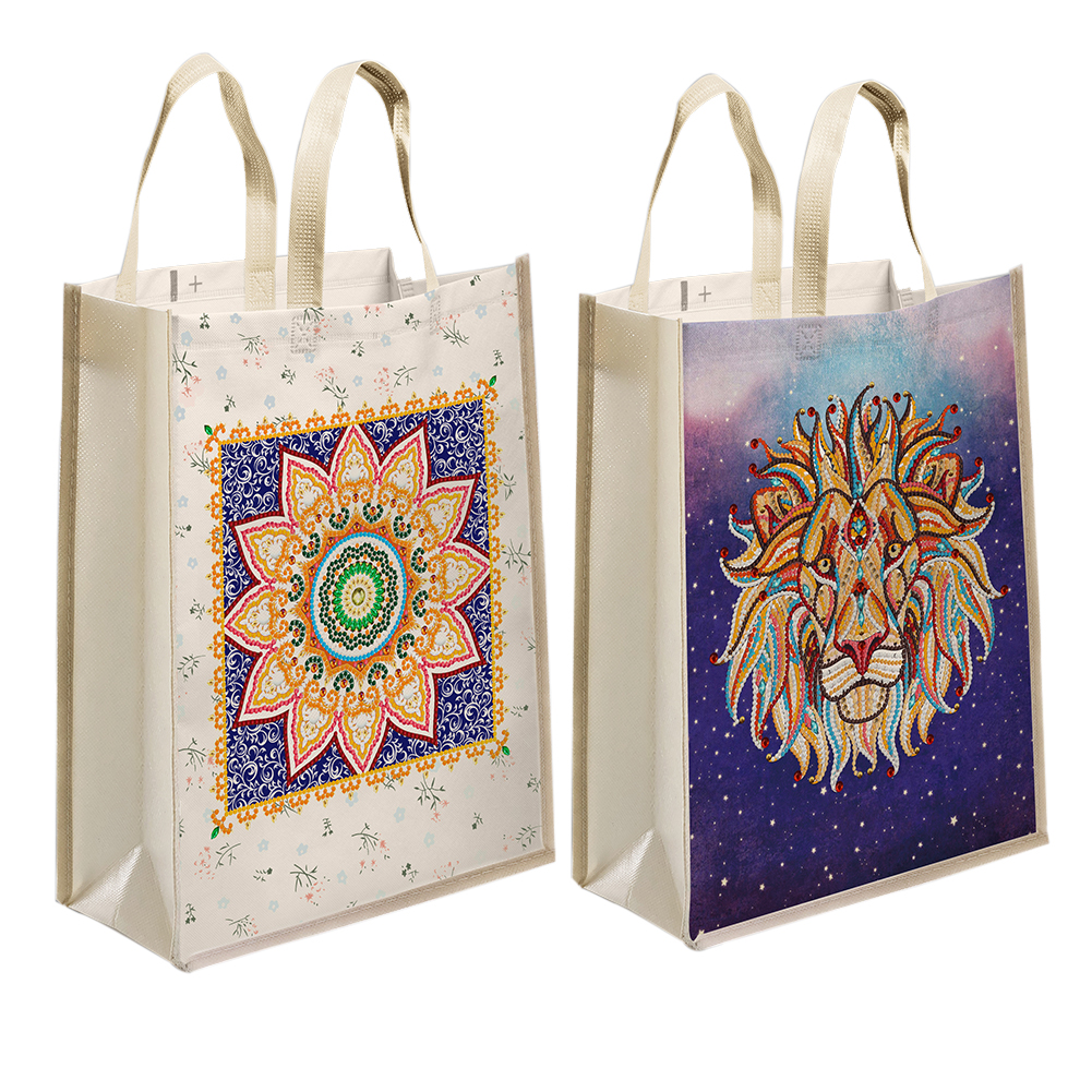 DIY Plant Animal Diamond Painting Shopping Tote Bags Mosaic Kit Art Drawing