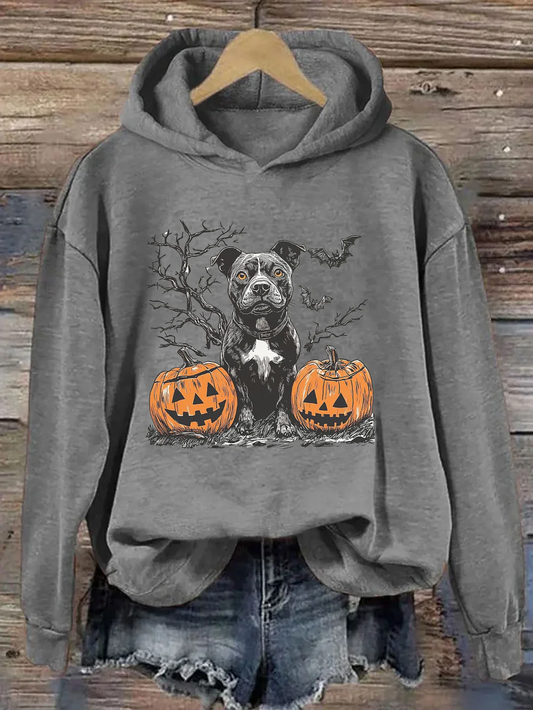 Pitbull Halloween Hoodie