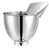 Pour Shield Stainless Steel Food Processor Attachment Safety Shield for Kitchen Aid Stand Mixers and Dishwasher Safe