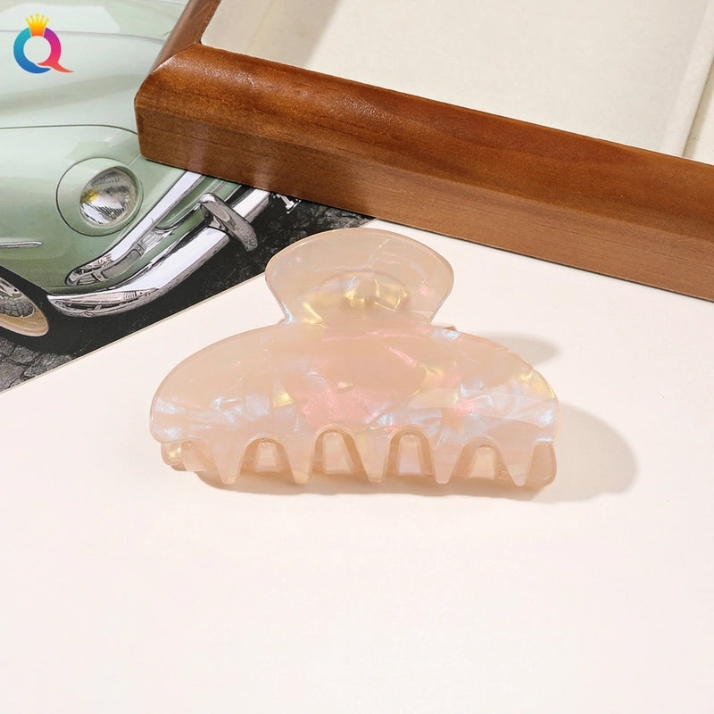 Women’s Minimalist Classic Style Solid Color PVC Hair Claws