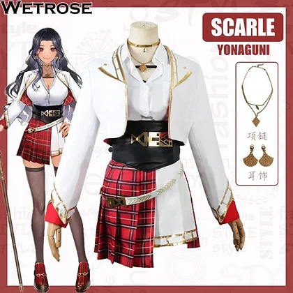 [Wetrose] In Stock Scarle Yonaguni Cosplay Costume Nijisanji EN Vtuber Scarlos ILUNA Scarle Boobaguni Full Set
