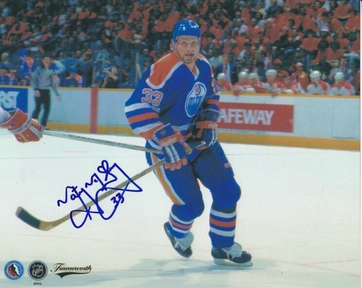 VINTAGE MARTY McSORLEY SIGNED EDMONTON OILERS 8x10 Photo Poster painting! Autograph EXACT PROOF!