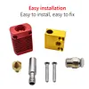 9x Assembled Extruder Hot End MK8 Nozzle for Ender 3 V2 3D Printer