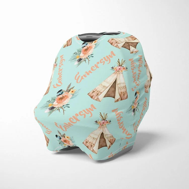 Personalized Baby Car Seat Canopy| Canopyl56