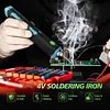 Cordless Soldering Iron Kit, Cordless Portable Soldering Iron Pen, Up to 842℉ Fast Heating, 2000mAh USB Rechargeable Soldering Iron Tool with LED for Electronic Repair, DIY