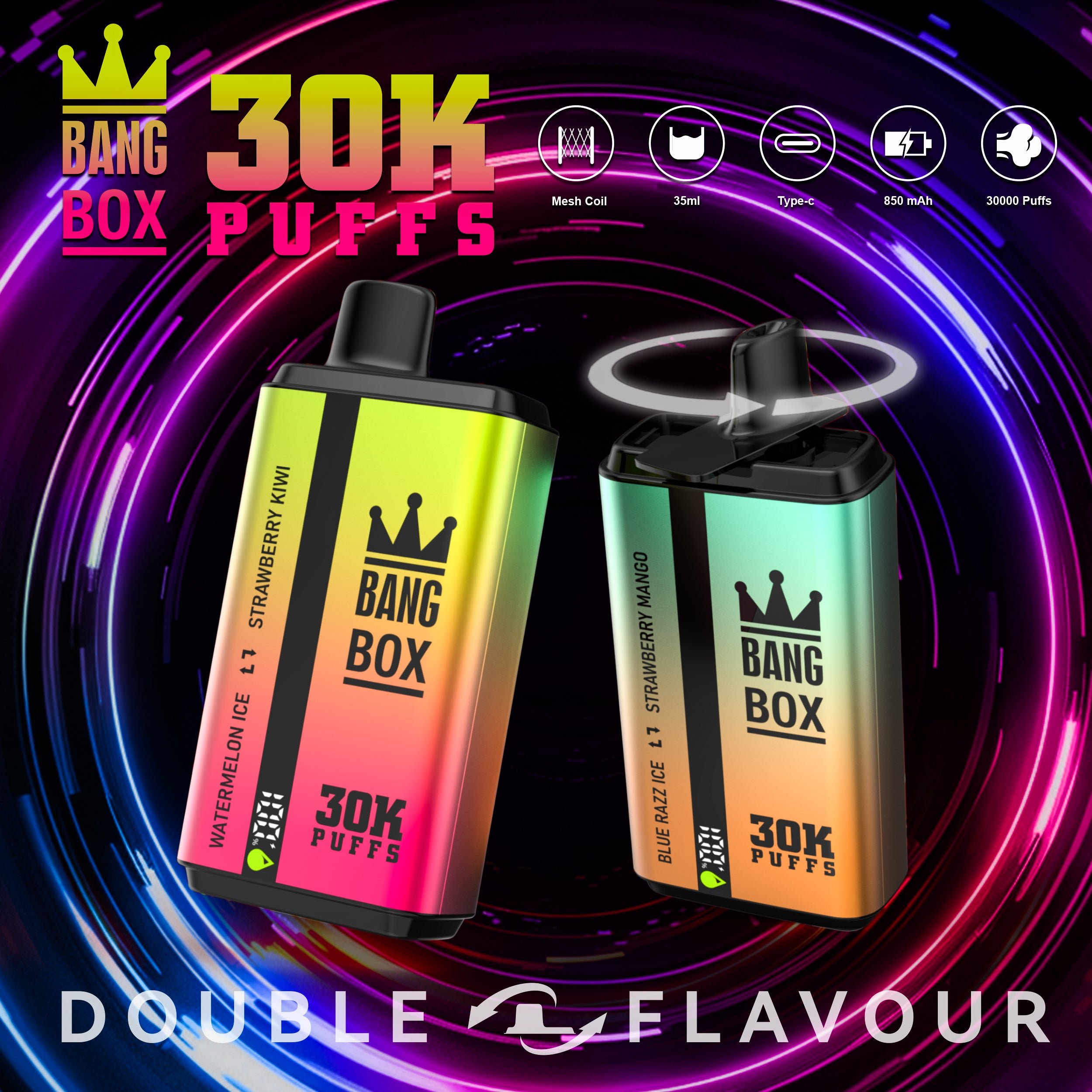 BANGBOX 30000 Puffs Double Flavor Disposable Vape Wholesale BANGBOX CTYVape