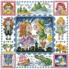 Tinker Bell Princess-14CT Stamped Cross Stitch Egyptian Cotton 30*30cm/11.81*11.81in tapestrymarket