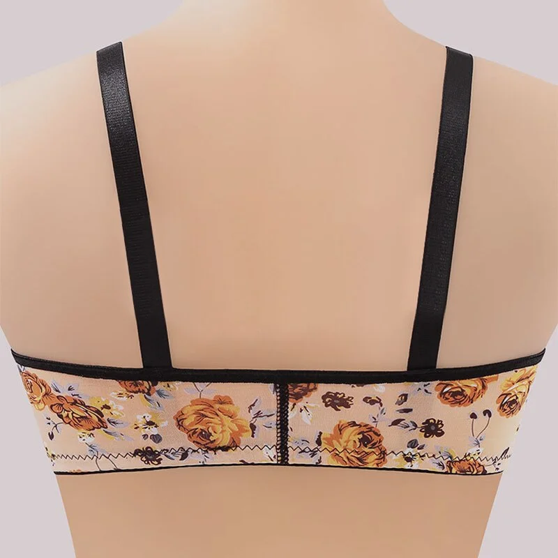 Sexy Bra Floral Underwear Front Closure Women Bras Push Up Bralette Female Brassiere Wireless Seamless Bra for Woman Lingerie