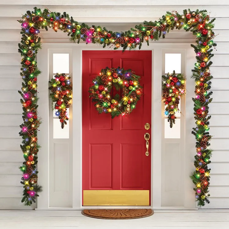 🔥kukelife🔥The Cordless Prelit Ornament Holiday Trim