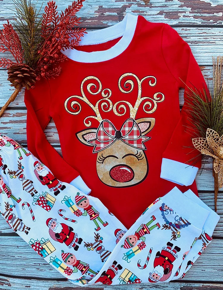 Kid's Merry Christmas Pajama Set