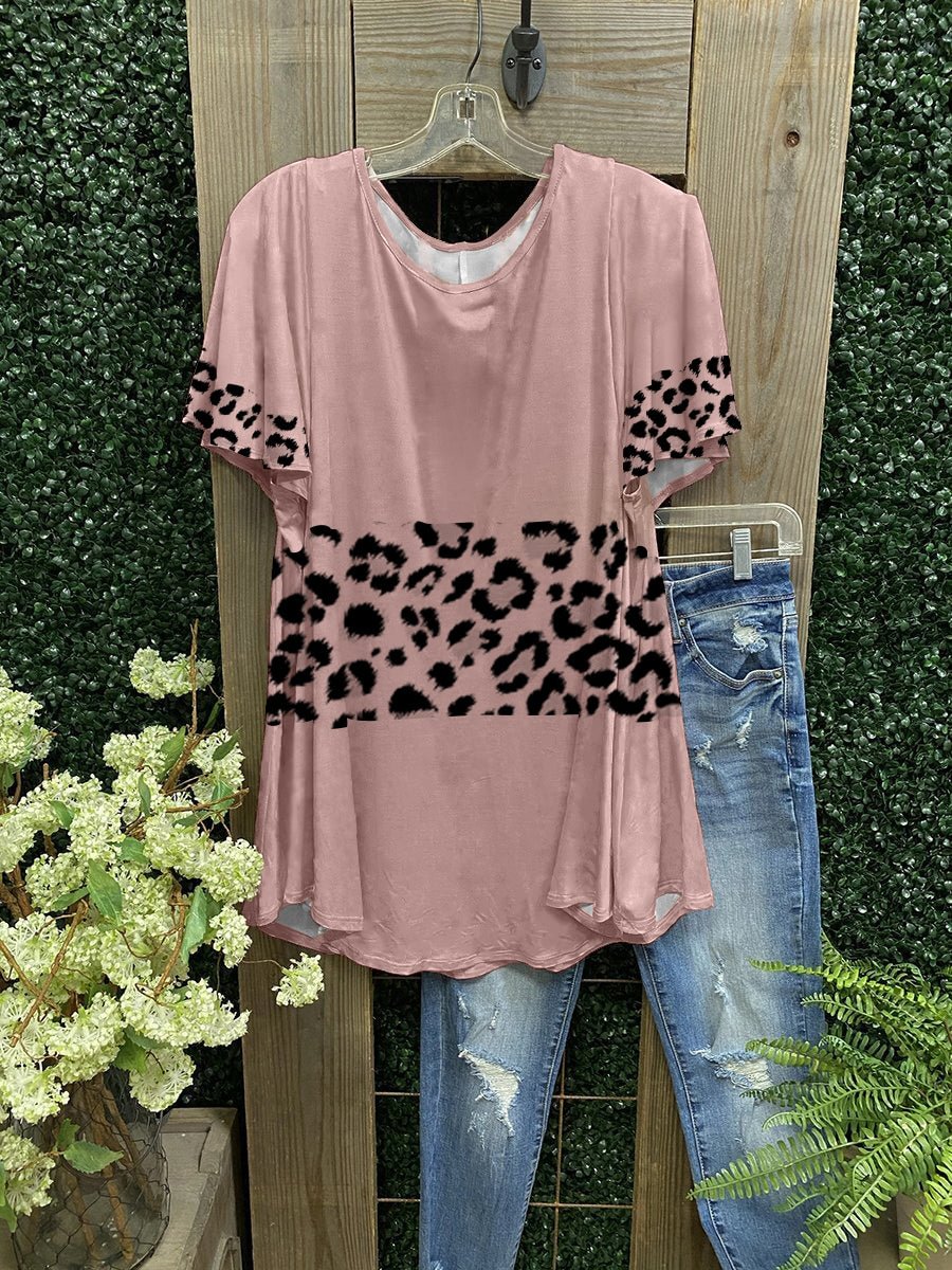 Ladies Printed Casual Short Sleeves