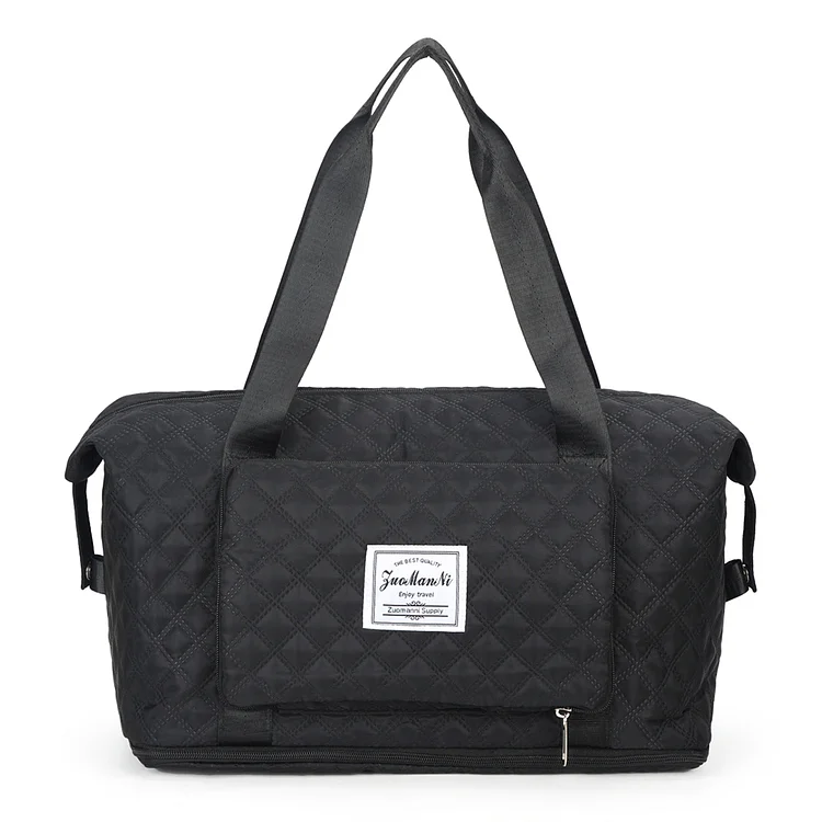Fashion Duffel Bag Large Capacity Rhombic Lattice Fitness Training Bag for Women-Annaletters