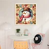 Xmas Snowman-11CT Stamped Cross Stitch 40*40cm