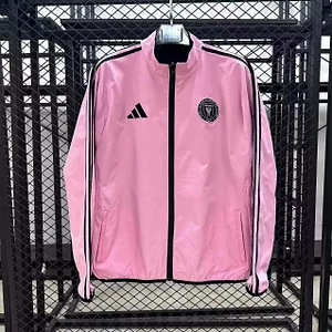 2025/2026 Inter Miami Reversible Windbreaker Pink and black Soccer Jersey 1:1 Thai Quality