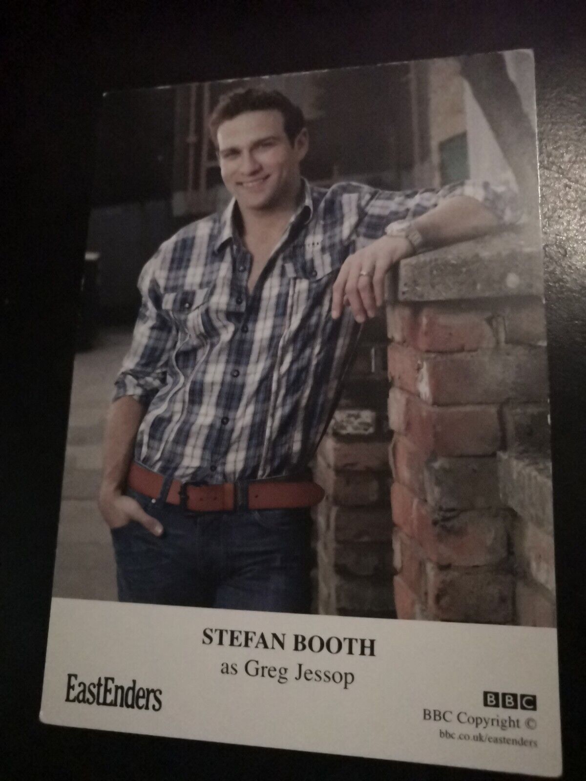 EASTENDERS UNSIGNED CAST CARD OF STEFAN BOOTH