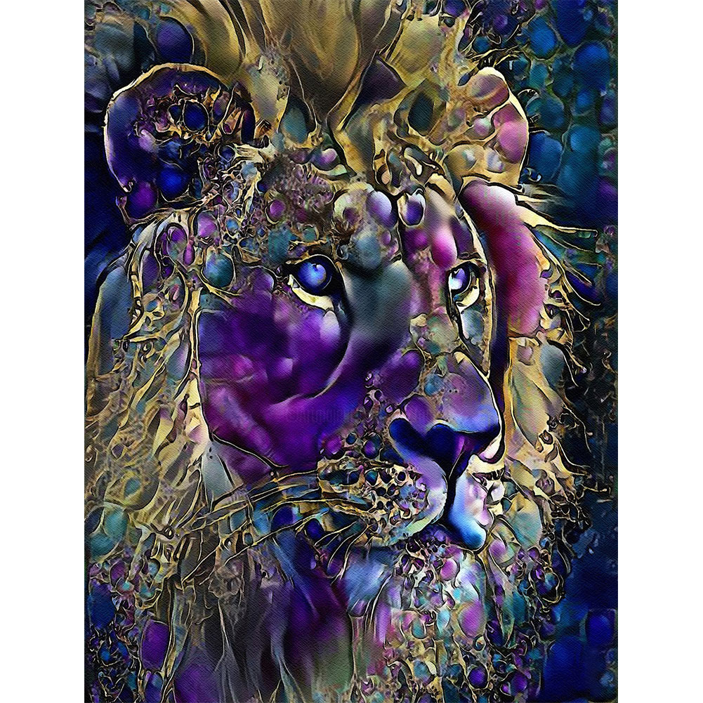 

Psychedelic Lion - Square Drill Diamond Painting - 55*65CM (Big Size), 501 Original