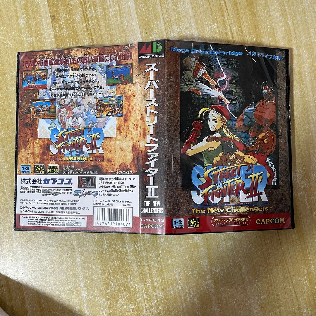 Super Street Fighter II: The New Challengers c LORD HIRYU (2022) MD Game For SEGA Genesis & Mega Drive - 16 Bit Game Cartridge