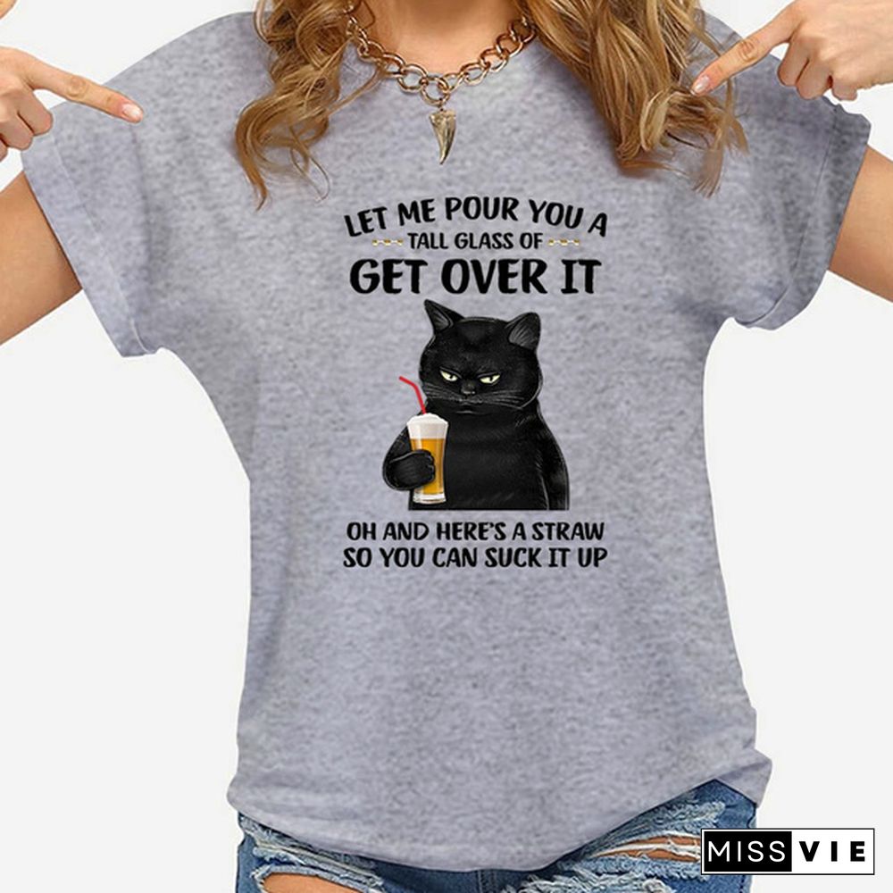 Fashion New Cat T-Shirt Men And Women Cartoon T-Shirt Harajuku Streetwear T-Shirt Casual Tops Tees