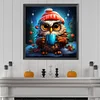 Diamond Painting -DIY Round Partial AB Drill Owl（45x45cm）