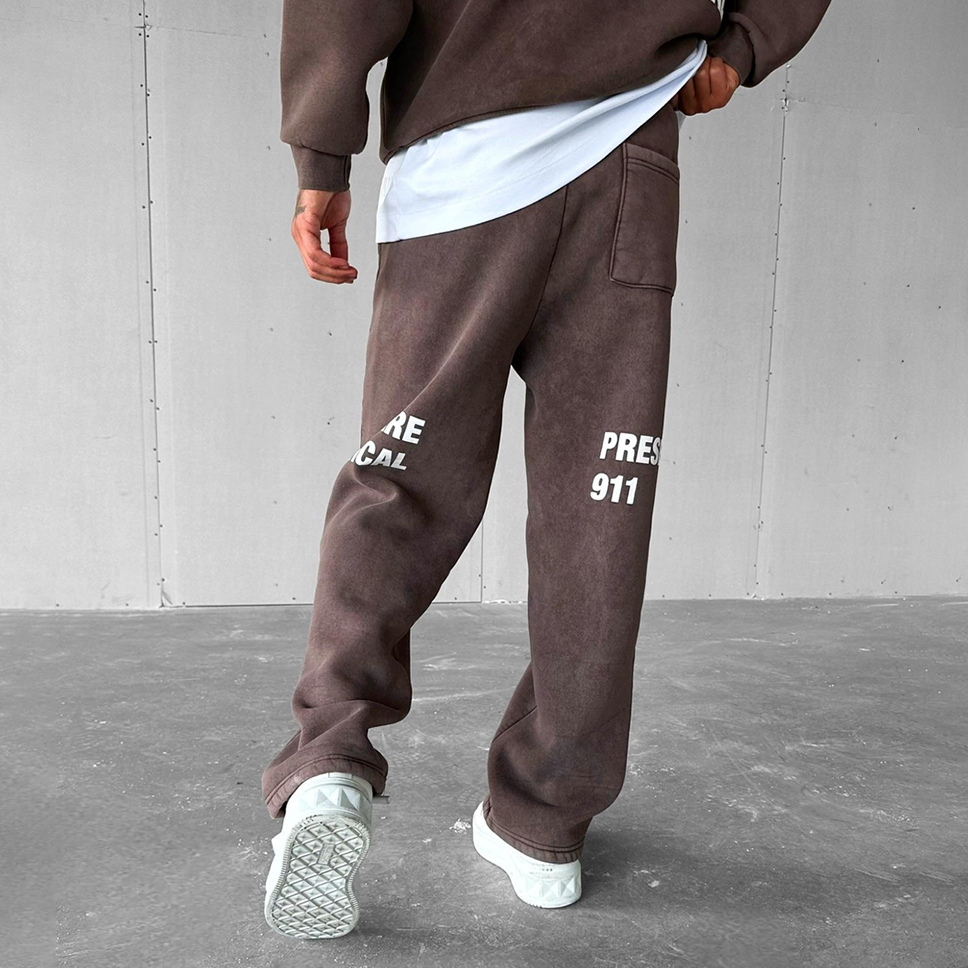 Unisex Lettering Print Sweatpants