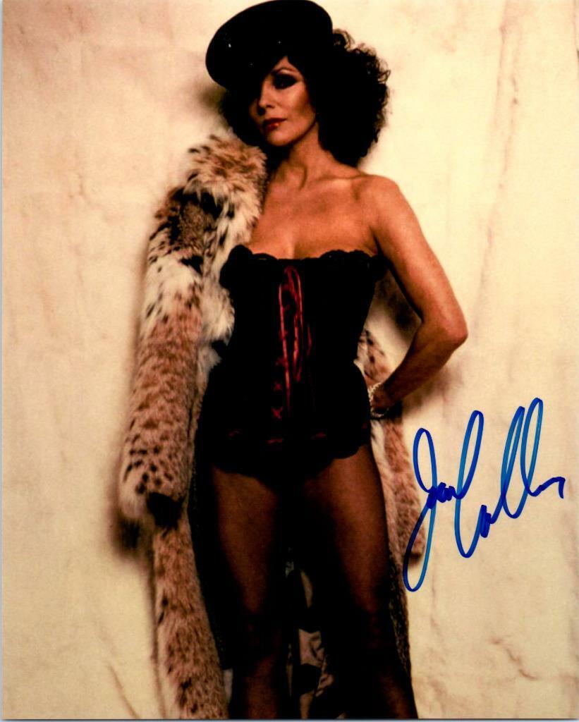 Joan Collins signed 8x10 Picture autographed Photo Poster painting Nice Photo Poster painting with COA