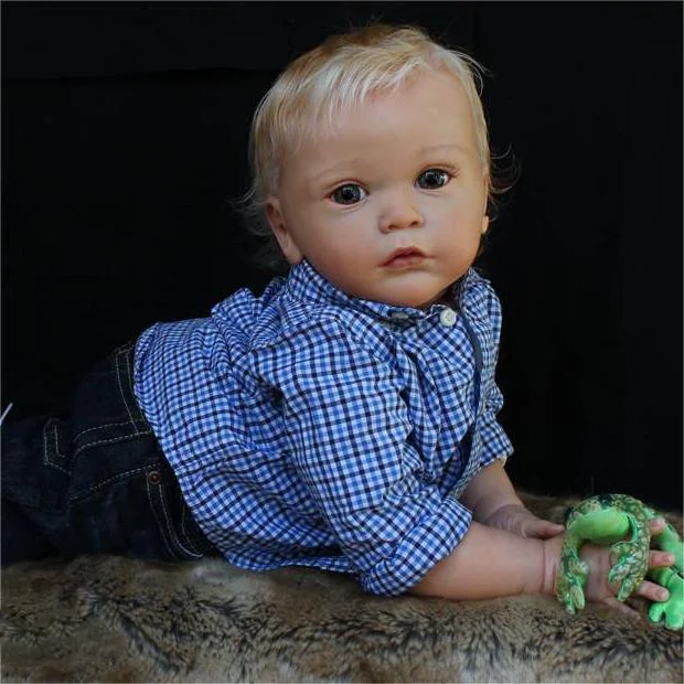 20" Reborn Baby Boy Doll With Blonde Hair,Toddler Boy Named Avery