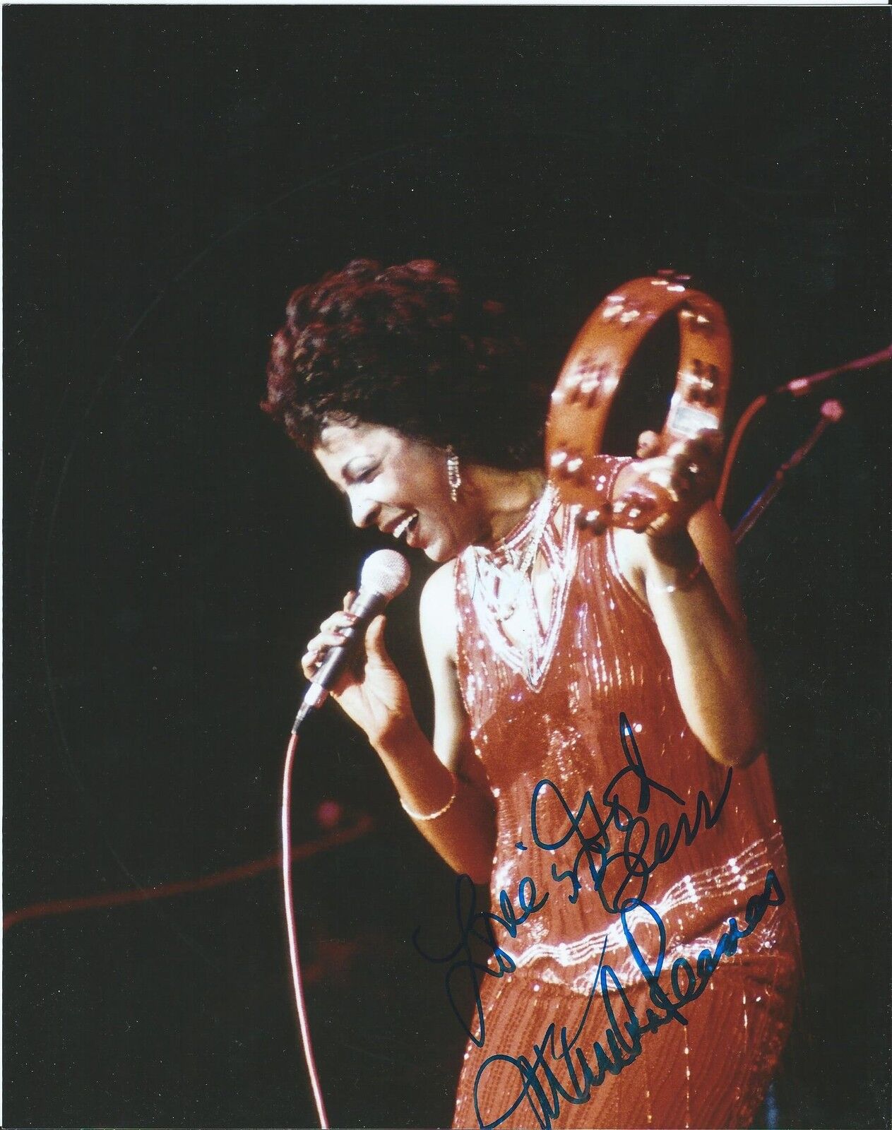 Martha Reeves *ROCK & ROLL HOF* Signed 8x10 Photo Poster painting AD5 PROOF COA GFA