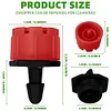 500Pcs 1/4 Inch Adjustable Drip Irrigation Emitters for Balcony Yard Greenhouse