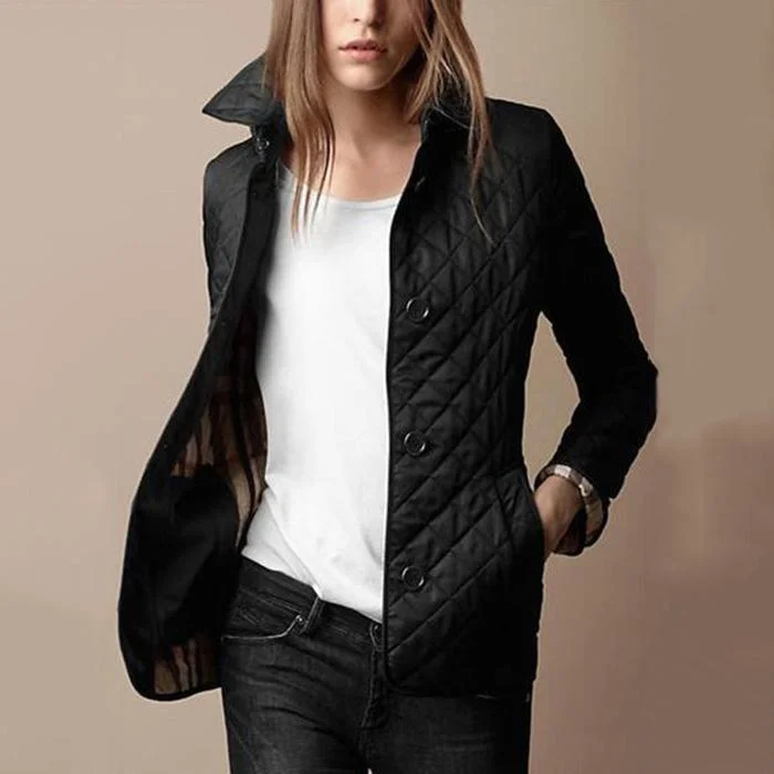 Fashion Solid Color Cotton Coat