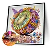 (US Only)30x30cm Kiwi 5D DIY Special Shape Crystal Partial Diamond Painting Kit Home Art