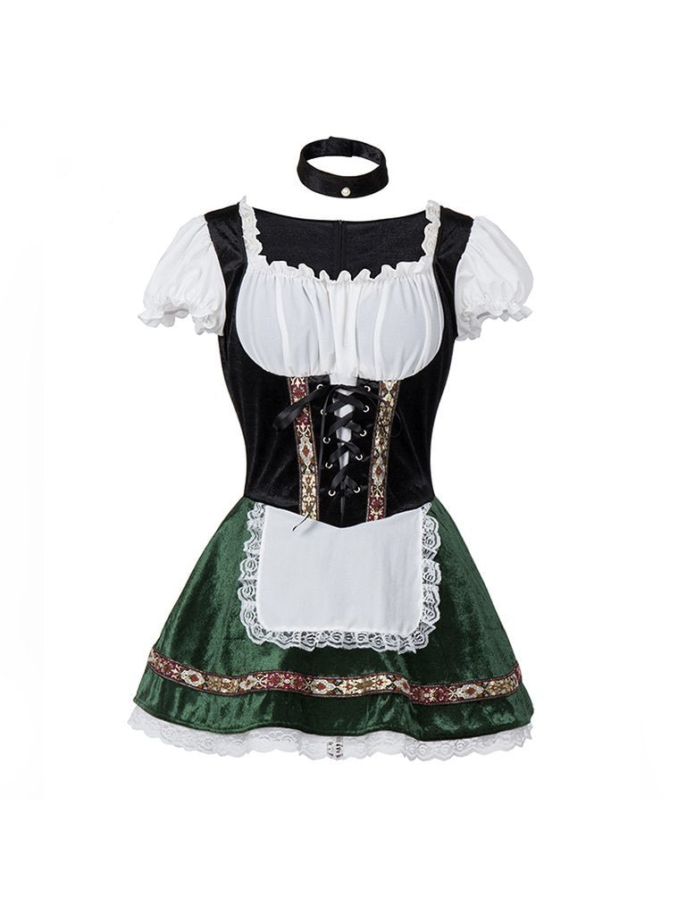 Oktoberfest Costume Top Fashion Mini Dirndl Dress