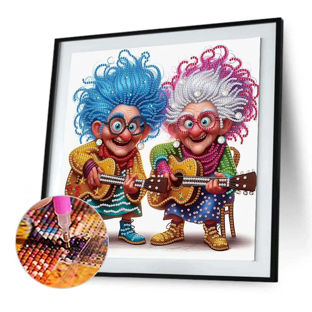 Diamond Painting - Partial Special Shaped Drill - Grandma(Canvas|30*30cm)