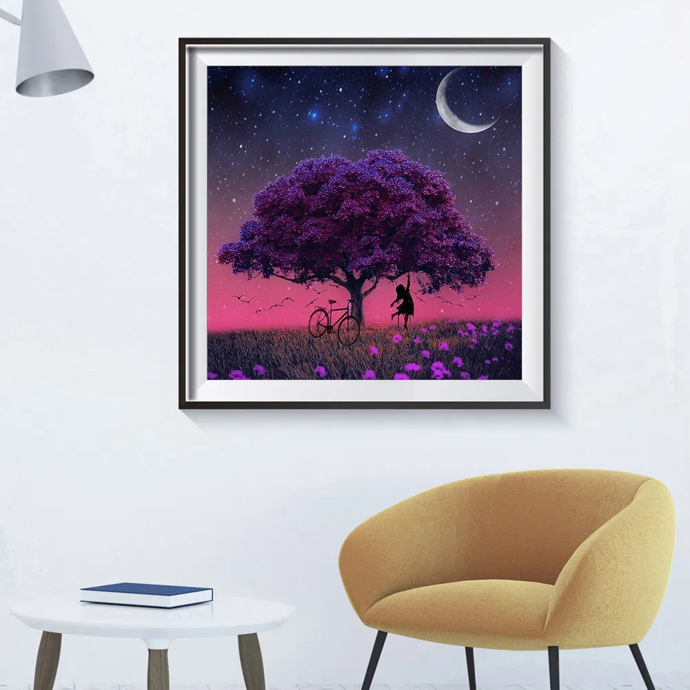 Full Round Diamond Painting 30*30cm - Tree
