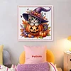 (Multi-Style) Halloween Pumpkin Gnome-14CT Counted Cross Stitch 40*40cm/15.75*15.75in