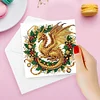 6Pcs Weihnachtsdrache - 5d DIY Handwerk Grußkarte