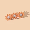 6PCS Lovely Pearls Handmade Knitting Flowers Hair Pins