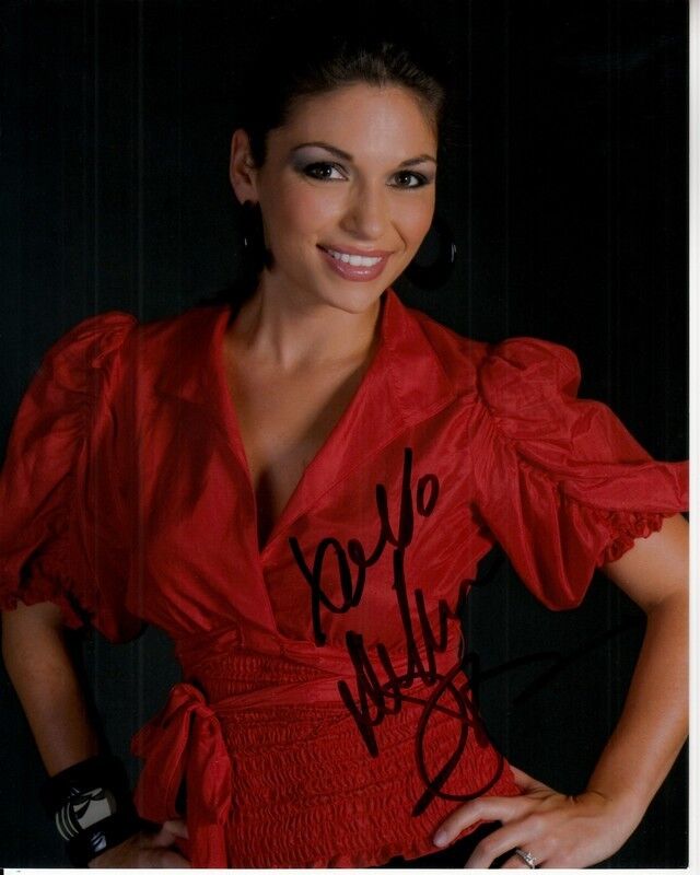 DeANNA PAPPAS STAGLIANO hand-signed GORGEOUS CLOSEUP 8x10 uacc rd coa BACHELOR