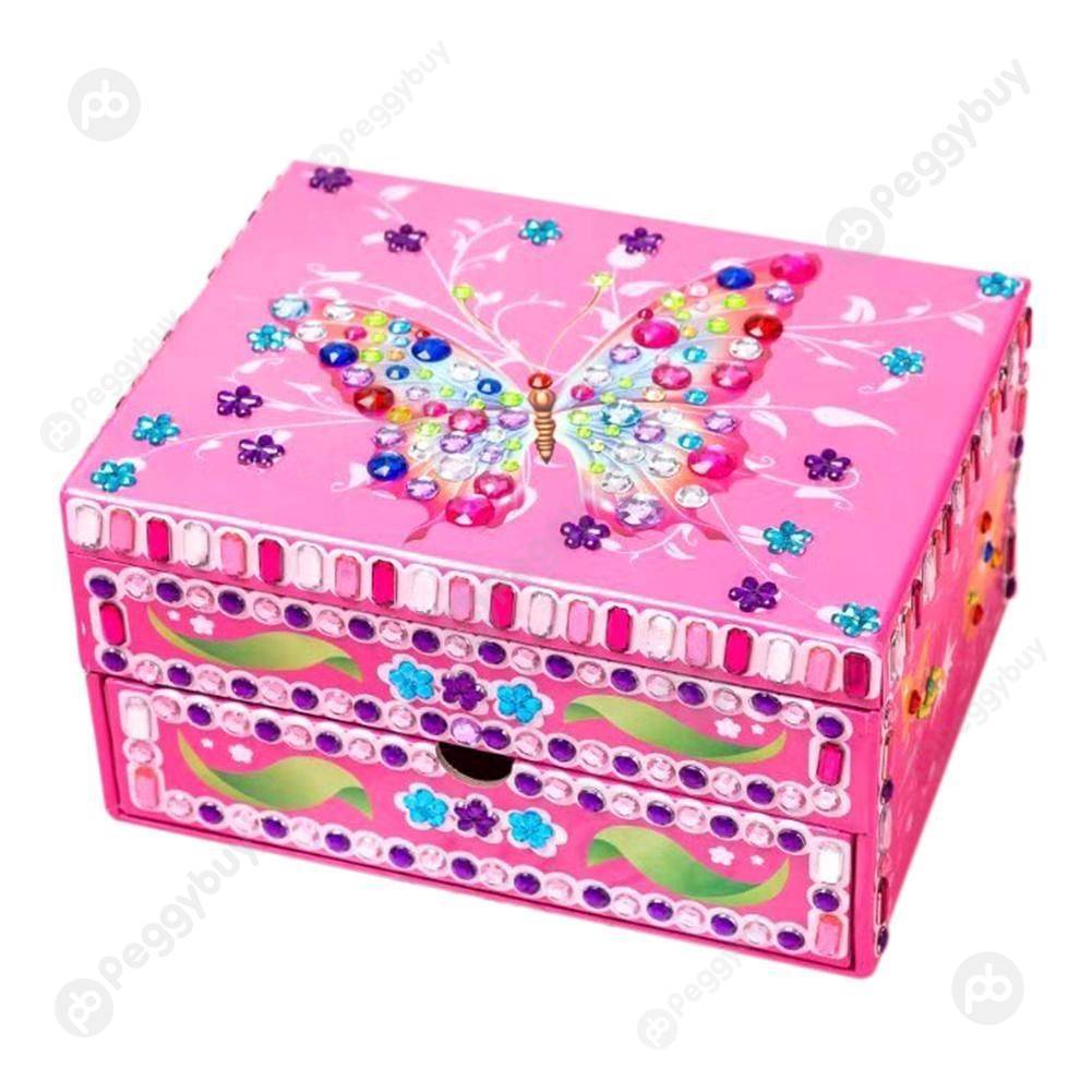 

Butterfly Pattern Jewelry Storage Box-DIY Creative Diamond, 501 Original