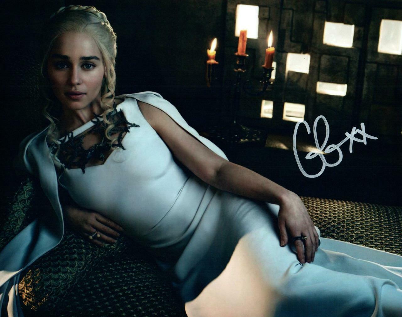 Emilia Clarke signed 8x10 Picture Photo Poster painting autographed includes COA