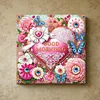 (Pre-Framed)Good Morning-Special Shape Diamond Painting Kit(25x25cm)
