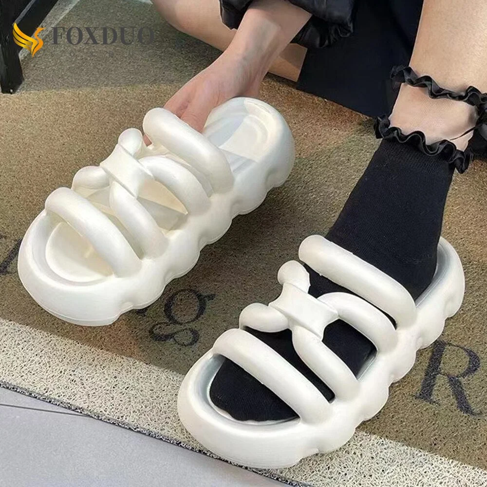 Vstacam New Summer Women Slippers Super Soft Could Slipper EVA Thick Platform Slides Home Bathroom Flip Flops Ladies Beach Sandals Shoes