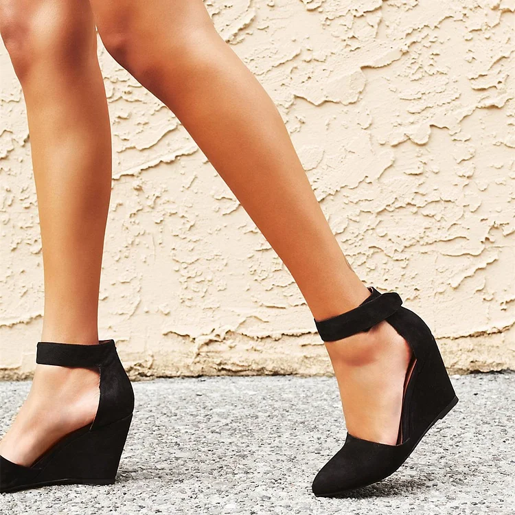 Ankle Strapping Shoes, Ankle Wrap Shoes & Wedges