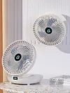 Foldable Air Cooler Wireless Fan Personal Fan for Home (white rechargeable A)