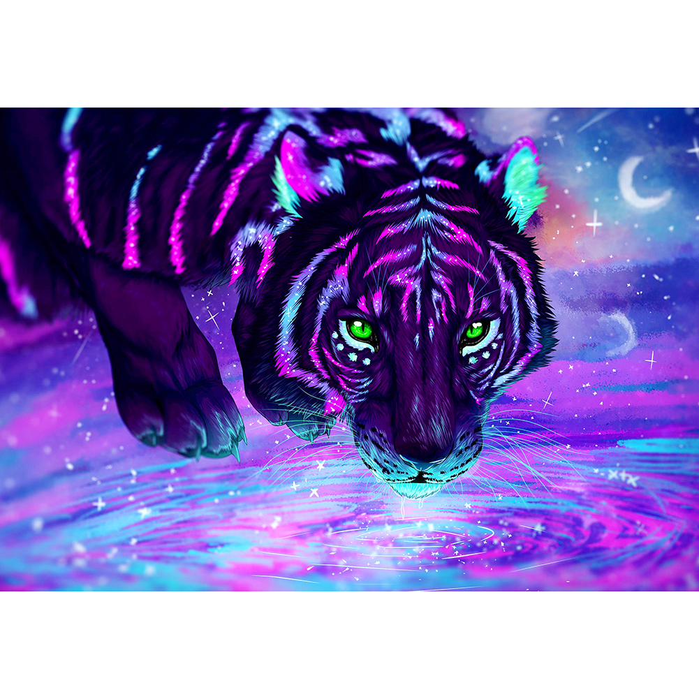 

Night Light Tiger - 1000 Pieces Jigsaw Puzzle, 501 Original