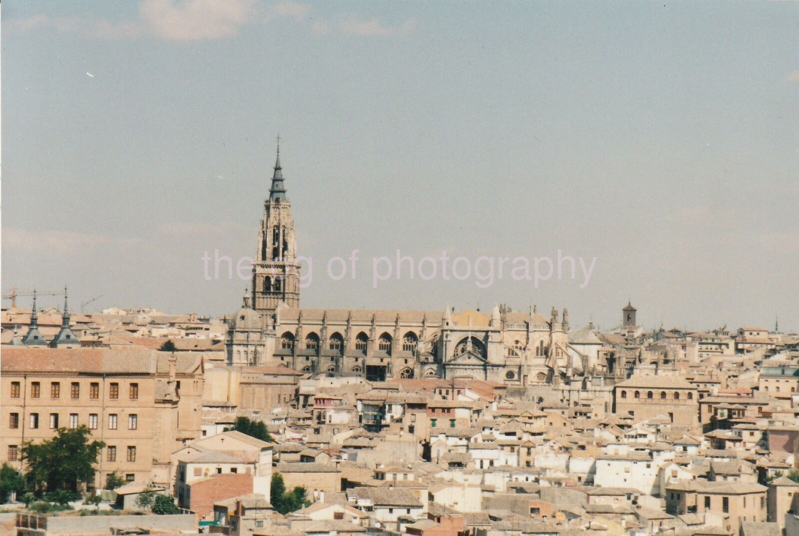 Toledo Spain FOUND Photo Poster painting ColorOriginal Snapshot VINTAGE 93 4 O