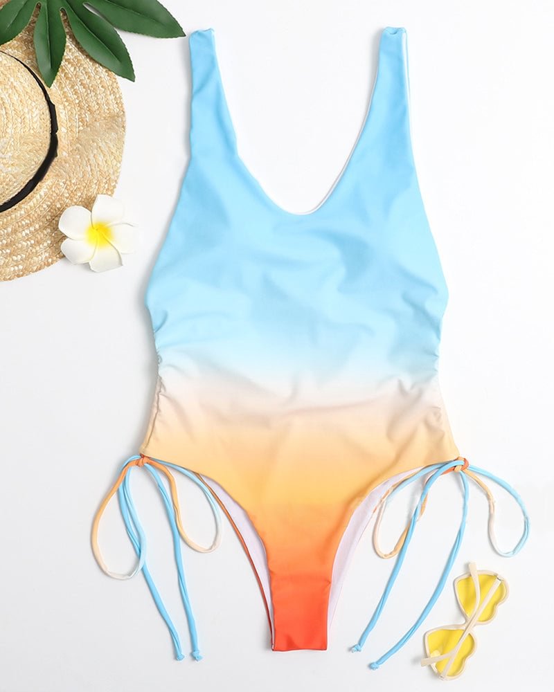 Printed Gradient Swimwear